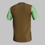 custom green geometric soccer jersey