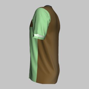 custom green geometric soccer jersey