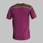 custom brown geometric soccer jersey