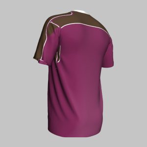 custom brown geometric soccer jersey