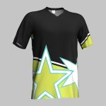 custom steel blue soccer jersey