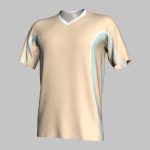 custom green gray striped soccer jersey
