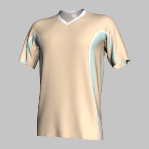 custom green gray striped soccer jersey