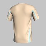 custom green gray striped soccer jersey