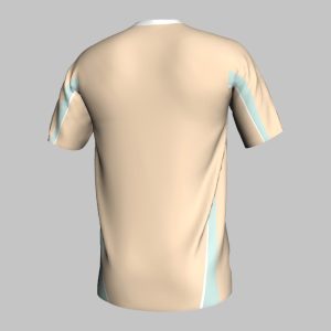custom green gray striped soccer jersey