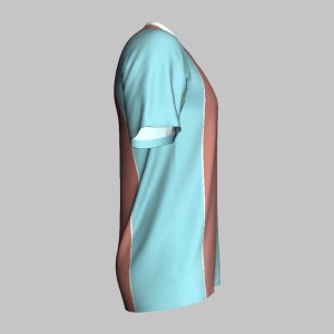 custom peach fluid soccer jersey