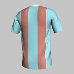 custom peach fluid soccer jersey