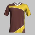 custom blue striped soccer jersey