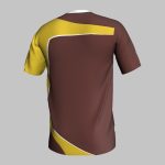 custom blue striped soccer jersey