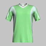 Custom Yellow Soccer Jersey with Green