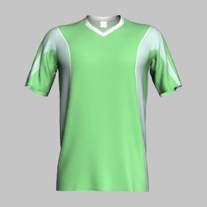 Custom Yellow Soccer Jersey with Green