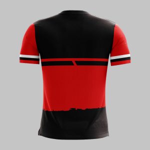custom Back color block crew neck jersey