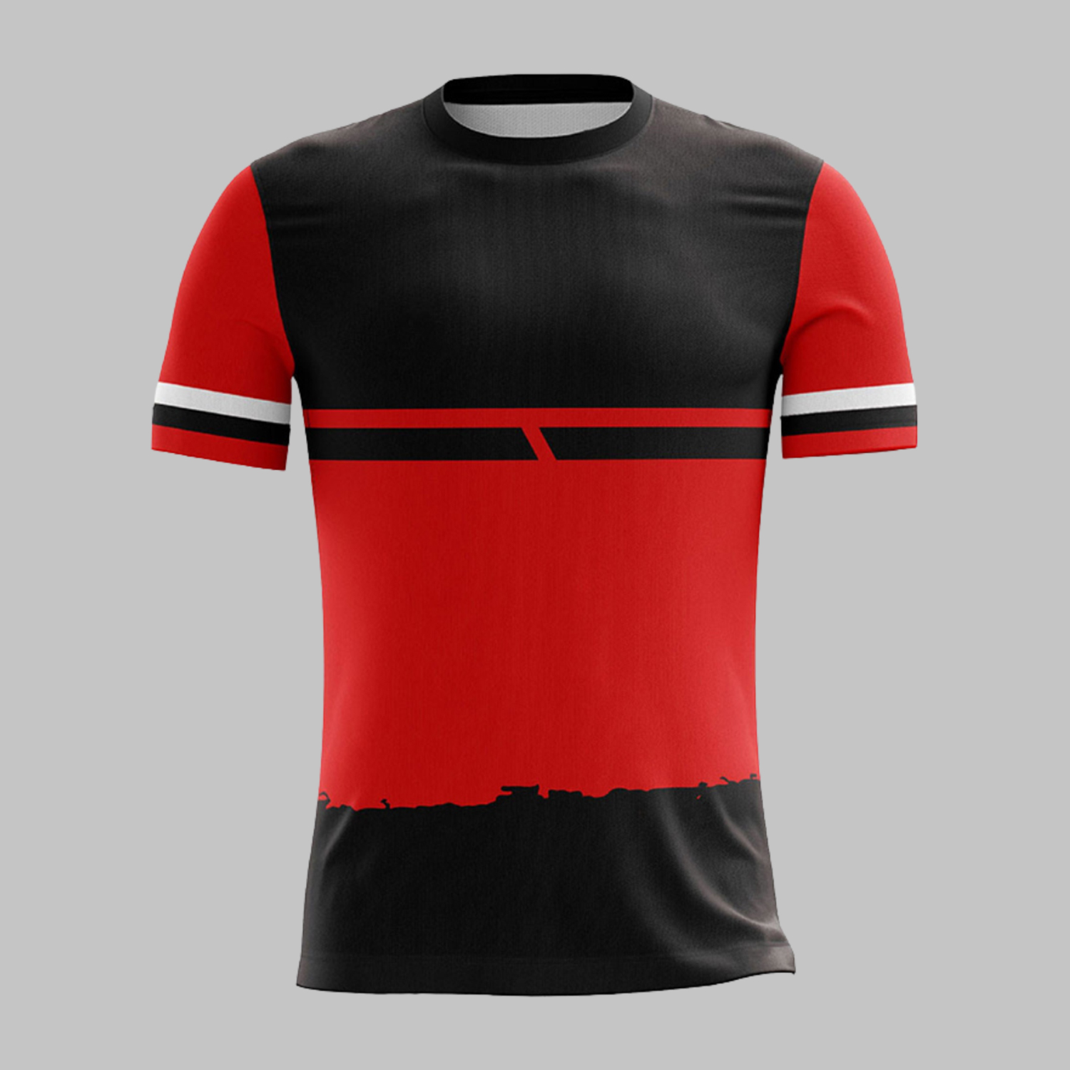 custom color block crew neck jersey custom color block crew Front neck jersey