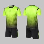 Custom Lime Green & Black Soccer Uniform