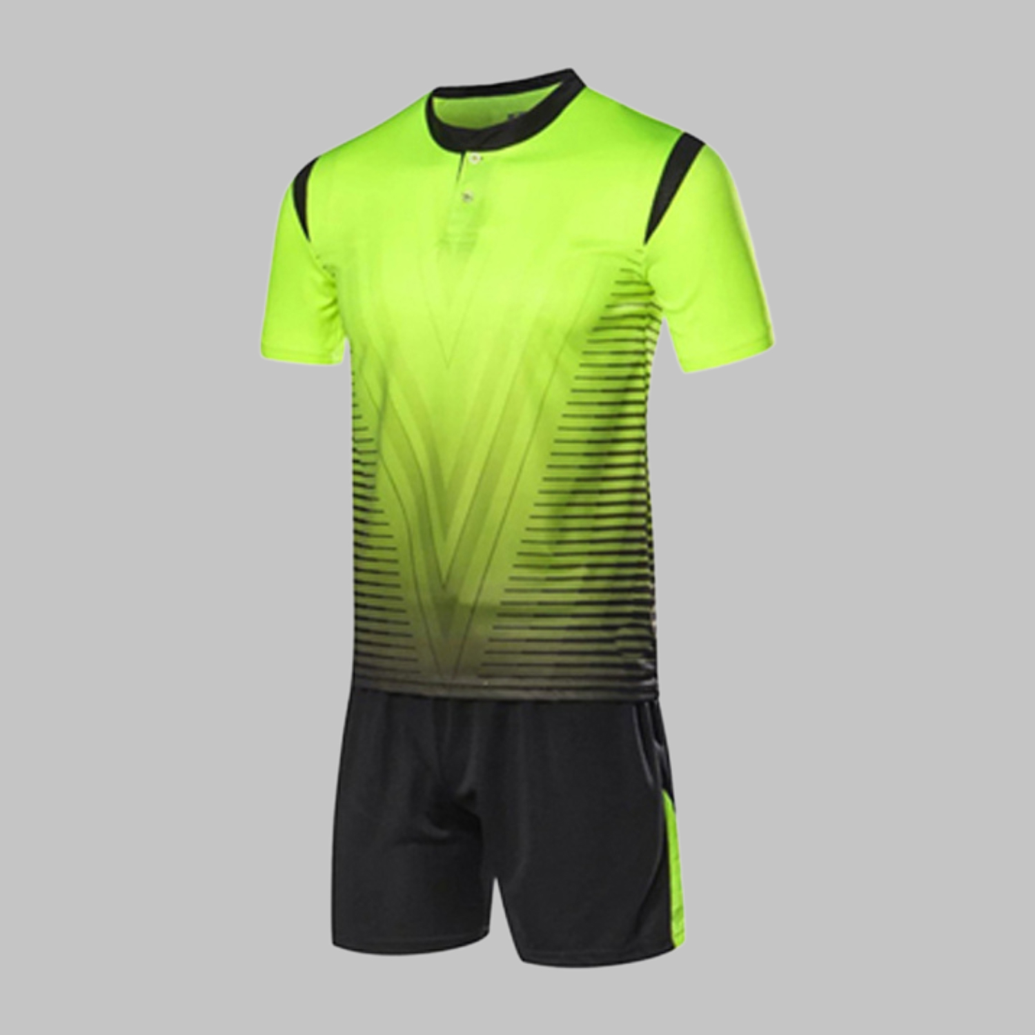 Custom Lime Green & Black Soccer Uniform Custom Lime Green & Black Soccer Uniform
