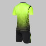Custom Lime Green & Black Soccer Uniform