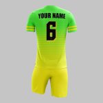 Custom Neon Green & Yellow Soccer