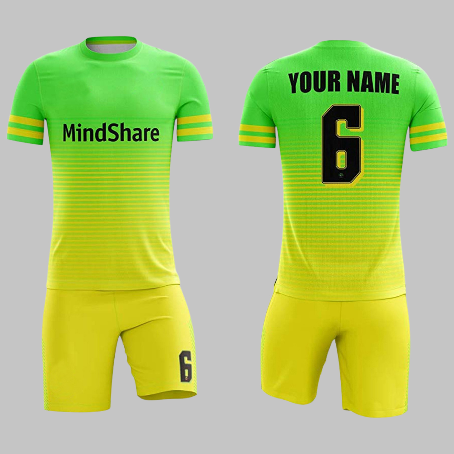 Custom Neon Green & Yellow Soccer Custom Neon Green & Yellow Soccer