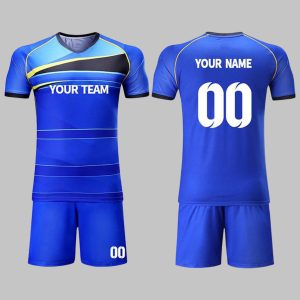 Custom Yellow & Black Soccer Uniform