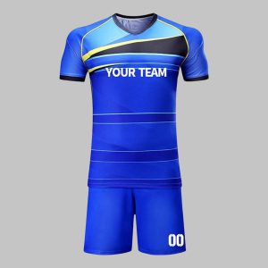 Custom Yellow & Black Soccer Uniform