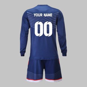 Custom Navy Blue Goalkeeper Uniform