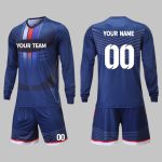 Custom Navy Blue Goalkeeper Uniform