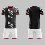 Custom Black & White Pixel Camo Soccer