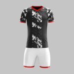 Custom Black & White Pixel Camo Soccer