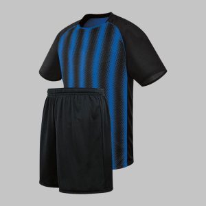 Custom Royal Blue & Black Soccer Jersey