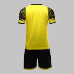 Custom Yellow & Black Soccer Uniform