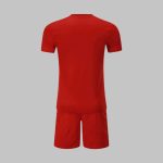 Custom Red and White Soccer Uniform