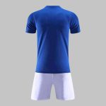Custom Royal Blue and Orange Soccer