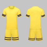 Custom Yellow & Black Soccer Uniform Kit