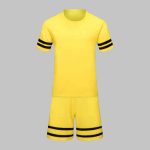 Custom Yellow & Black Soccer Uniform Kit