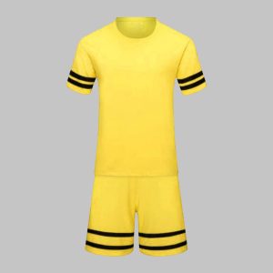 Custom Yellow & Black Soccer Uniform Kit