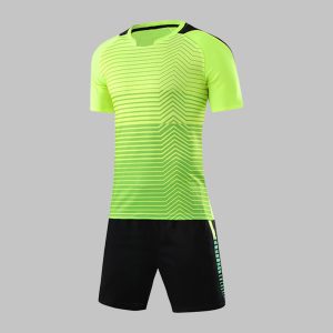 Custom Neon Lime Green & Black Soccer