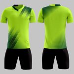 Custom Lime Green & Black Soccer Uniform