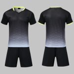 Custom Black & Grey Scale Soccer Uniform