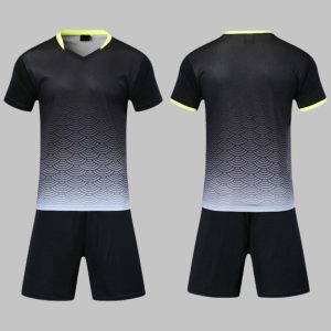Custom Black & Grey Scale Soccer Uniform