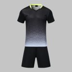 Custom Black & Grey Scale Soccer Uniform