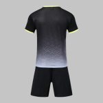 Custom Black & Grey Scale Soccer Uniform
