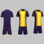 Custom Purple & Yellow Soccer Uniform