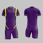 Custom Royal Blue and Gold Soccer Uniform