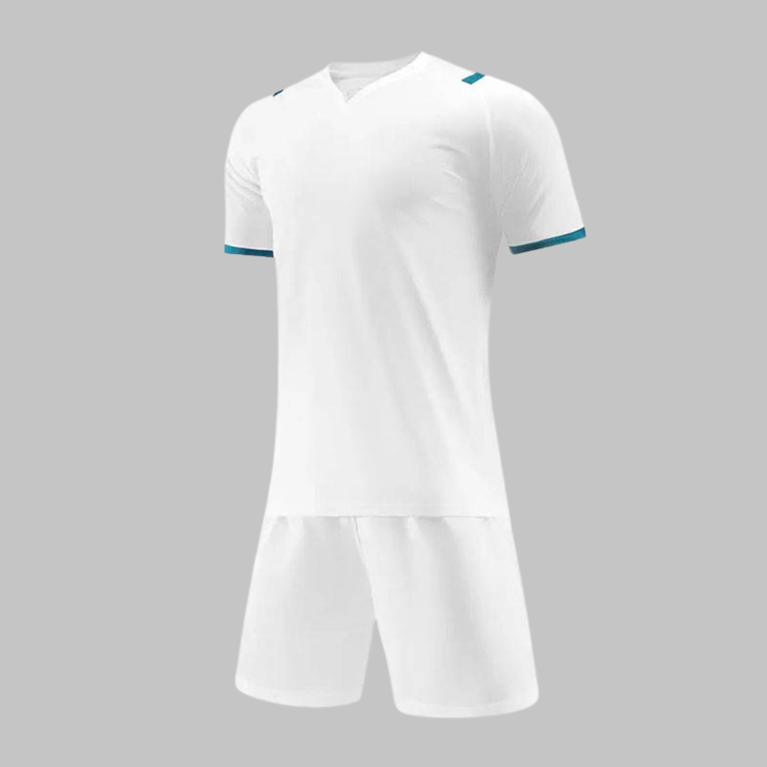 Custom Sky Blue & White Soccer Uniform Kit Custom Sky Blue & White Soccer Uniform Kit