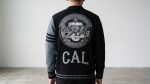 Varsity Cardigan – Black & Grey Letterman Knit