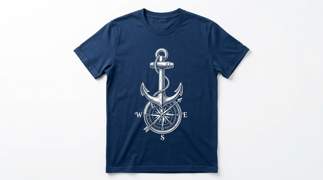 Nautical Anchor Graphic T-Shirt Nautical Anchor Graphic T-Shirt