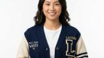 Custom Varsity Cardigan Sweater with Embroidered School Logo and Graduation Year