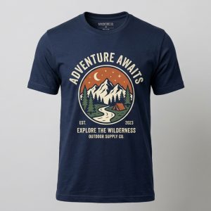 Adventure Awaits Navy Graphic T-Shirt