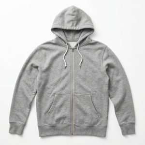 Classic Heather Grey Full-Zip Hoodie
