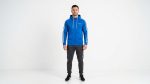 Men's Royal Blue Track Full-Zip Hoodie